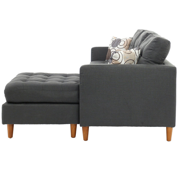 Ebern Designs Haskell 86" Wide Reversible Sofa & Chaise & Reviews Wayfair